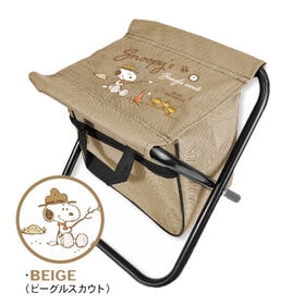 【ベージュ・スヌーピー】フィッシングチェア コンパクト 折り...