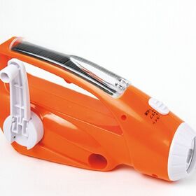 手回し式充電 ラジオライト GLHRL-OR オレンジ