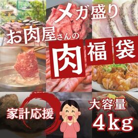 【計4kg5種以上】MEGA盛り肉福袋（豚肉・牛肉・鶏肉・馬...