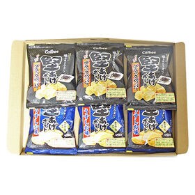 カルビー 堅あげポテト ミニサイズ 2種・計6コ（うすしお味・ブラックペッパー）