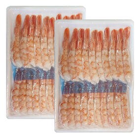 【計40尾/20尾×2P】アルゼンチン赤エビ 開きお刺身用 殻むき不要