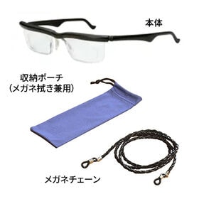 【ブラック】ファミラ 度数が調節できるメガネ