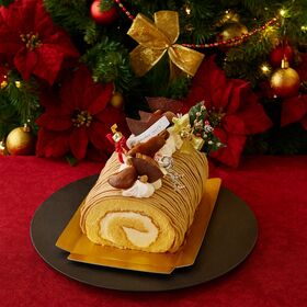 【12/22着】【1本】献上栗山江栗の白金プレミアムジャージーブッシュドノエル