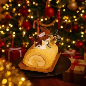 【12/22着】【1本】幻のさつまいもシルクスイートの白金ブッシュドノエル