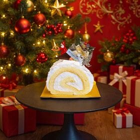 【12/22着】【1本】白金プレミアムジャージーブッシュドノエル(プレーン)《ハーフ》