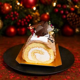 【12/22着】【1本】白金プレミアムジャージーブッシュドノエル(ショコラ)