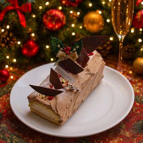 【12/22着】【1本】白金ブッシュドノエル(ショコラ)