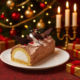 【12/22着】【1本】白金ブッシュドノエル(ショコラ)