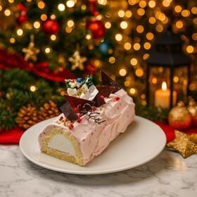 【12/22着】【1本】白金ブッシュドノエル(苺)