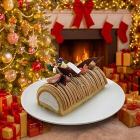 【12/22着】【1本】献上栗山江栗の白金モンブランブッシュドノエル