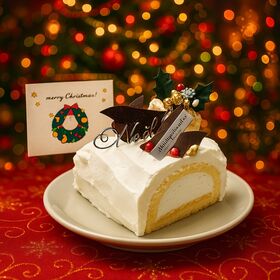 【12/22着】【1本】白金ブッシュドノエル《ハーフ》