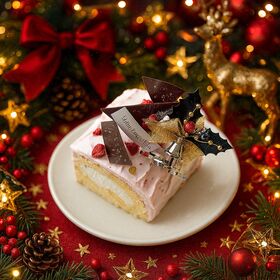 【12/22着】【1本】白金ブッシュドノエル(苺)《ハーフ》