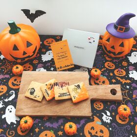 【4枚】パティシエ手作り白金ハロウィンサブレ（プレーン＆ショコラ）