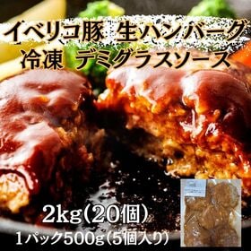 【計2kg/500g×4パック】スペイン産イベリコ豚煮込み生ハンバーグデミグラスソース