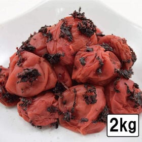 【2kg】紀州南高梅つぶれ かつお梅(500g×4パック)塩分8% | 梅の風味・旨味が味わえる8％の減塩梅干し！調味料を控えた自然な味わい。クエン酸で疲労回復！