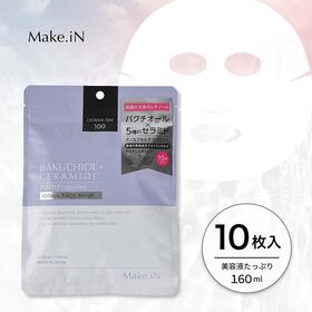 【10枚入×2袋】Make.iN バクチオール＋セラミド 10Days フェイスマスク