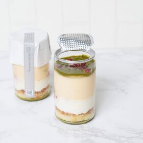 【4本】白金グラススイーツ（ホワイトティラミス ピスタチオ）