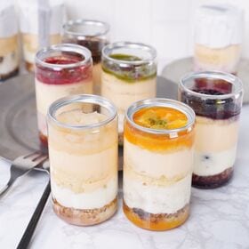 【6本】白金グラススイーツ（ホワイトティラミス6種アソート）