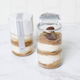 【4本】白金グラススイーツ（モンブラン 献上栗山江栗）