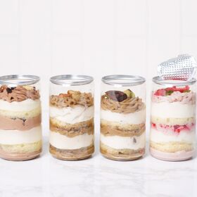 【4本】白金グラススイーツ（モンブラン4種アソート）