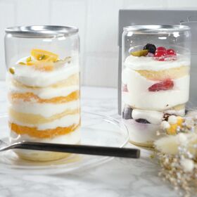 【4本】白金グラススイーツ（ショートケーキ2種アソート）