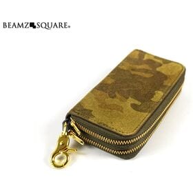 【グリーン】BEAMZSQUARE 牛革スエード製 迷彩柄 ...