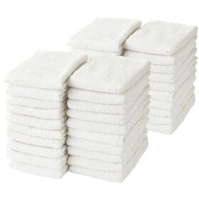 フェイスタオル【ホワイト 40枚セット】