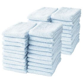 フェイスタオル【ライトブルー 40枚セット】