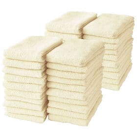 フェイスタオル【パールイエロー 40枚セット】