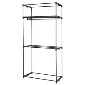 【2段掛け】選べるカバー付きクローゼットハンガー 幅90cm