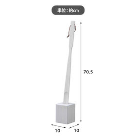 【ブラウン】天然木スタンド靴べら