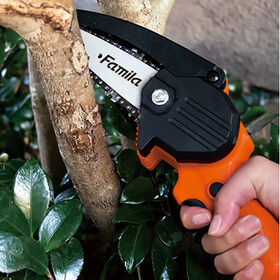 充電式コードレスハンディーチェーンソー 予備バッテリー付き