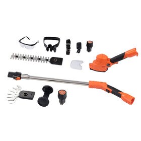 ファミラ 充電式コードレス生垣 草刈りバリカン 12点セットDX