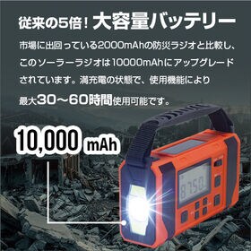 4WAY大容量10000mAh多機能防災ラジオ