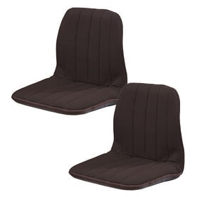 【ダークブラウン/2個セット】背筋サポートリクライニングチェ...