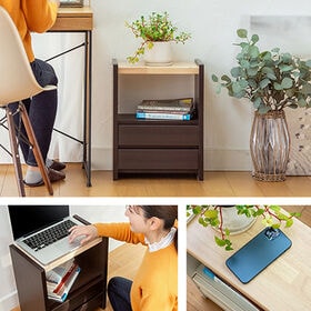 【2段】職人が作るスリムワゴンチェスト＜完成品＞