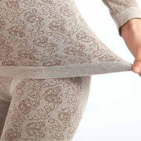 【グレー】EOO+イオプラス あったかボディウェア上下セット