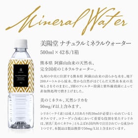 【500ml×42本】BIYOUDO 美陽堂 シリカ水 ミネラルウォーター 完全国産天然水