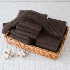 フェイスタオル【ブラウン  5枚セット】