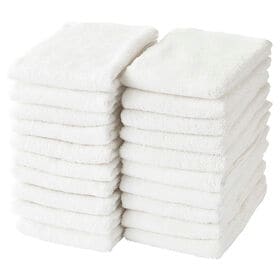 フェイスタオル【ホワイト 20枚セット】