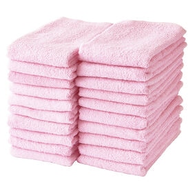 フェイスタオル【ベビーピンク 20枚セット】