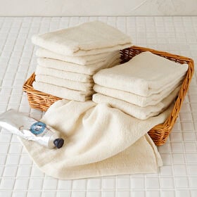 フェイスタオル【アイボリー  20枚セット】