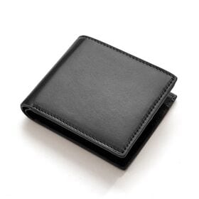 BEAMZSQUARE シープスキン 紳士 折財布 羊革 二...