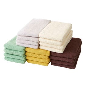 フェイスタオル【ナチュラル  20枚セット】