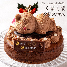 【12/24着】 【5号】 くまくまクリスマス | かわいさと本格的な味わいを兼ね備えたチョコレートケーキ