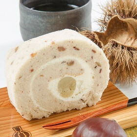 【1本 約450g】＜新杵堂＞ 渋皮入栗きんとんロール