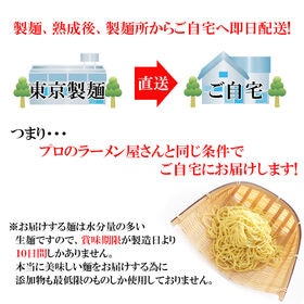 【720g(4食)】製麺所直送！熟成「完全生麺」ラーメン/醤油・味噌スープ付き