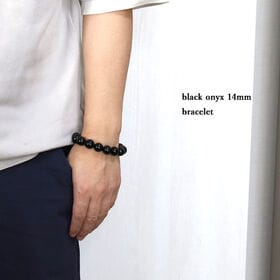 【メンズ/オニキス 14mm】パワーストーンブレスレット