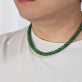 【40cm/台湾翡翠 8mm】天然石ネックレス