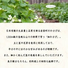 【80g×6本】岩泉生わさび ￨ 深い森の中で育ったワサビの茎や根を原料に練り山葵を作りました